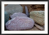 Framed Prayer stones, Ladakh, India