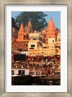 Framed Ganges River in Varanasi, India
