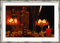 Framed Hindu Prayer Altar, India