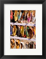 Framed Shoes For Sale in Downtown Center of the Pink City, Jaipur, Rajasthan, India