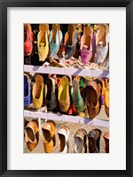 Framed Shoes For Sale in Downtown Center of the Pink City, Jaipur, Rajasthan, India