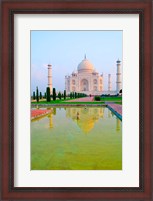 Framed Taj Mahal Temple at Sunrise, Agra, India