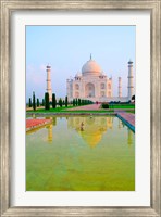 Framed Taj Mahal Temple at Sunrise, Agra, India