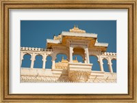 Framed City Palace, Udaipur, Rajasthan, India.