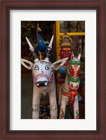 Framed Colorful local handicrafts, Pushkar, Rajasthan, India.