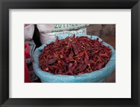 Framed Dried chilies, Jojawar, Rajasthan, India.
