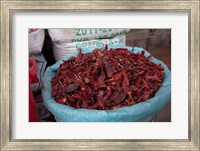 Framed Dried chilies, Jojawar, Rajasthan, India.
