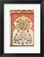 Framed Fresco, Amber Fort, Jaipur, Rajasthan, India.