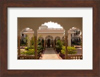 Framed Hotel Kiran Villa Palace, Bharatpur, Rajasthan, India.