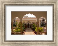 Framed Hotel Kiran Villa Palace, Bharatpur, Rajasthan, India.
