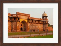 Framed Jahangiri Mahal, Agra Fort, Agra, Uttar Pradesh, India.