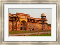 Framed Jahangiri Mahal, Agra Fort, Agra, Uttar Pradesh, India.
