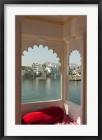 Framed View from a restaurant, Udaipur, Rajasthan, India