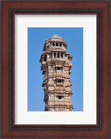 Framed Victoria Tower in Chittorgarh Fort, Rajasthan, India