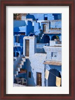 Framed Traditional blue painted house, Jodphur, Rajasthan, India