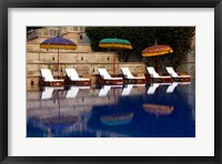 Framed Outdoor swimming pool at Oberoi Amarvilas hotel, Agra, India