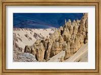 Framed Eroded formation of mountain, Himalayas, Ladakh, India