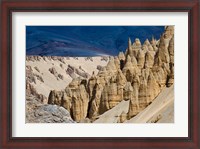 Framed Eroded formation of mountain, Himalayas, Ladakh, India