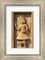 Framed Stone carving in Hotel Prithvi Vilas Palace, Jhalawar, Rajasthan, India