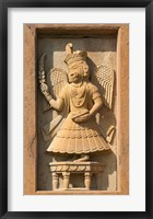 Framed Stone carving in Hotel Prithvi Vilas Palace, Jhalawar, Rajasthan, India