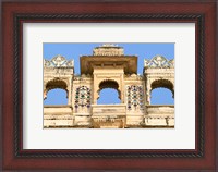 Framed Architectual detail on City Palace, Udaipur, Rajasthan, India