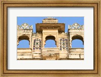 Framed Architectual detail on City Palace, Udaipur, Rajasthan, India