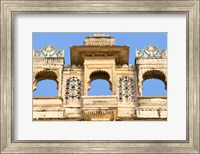 Framed Architectual detail on City Palace, Udaipur, Rajasthan, India