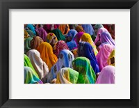 Framed Women in colorful saris, Jhalawar, Rajasthan, India