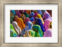 Framed Women in colorful saris, Jhalawar, Rajasthan, India
