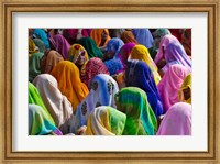 Framed Women in colorful saris, Jhalawar, Rajasthan, India