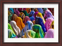 Framed Women in colorful saris, Jhalawar, Rajasthan, India