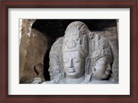 Framed Mahesamurti of Elephant Island Caves, Mumbai, India