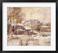 Framed Snow Effect with Setting Sun, 1875