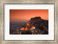 Framed Meherangarh Fort and Town, Rajasthan, India