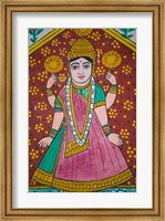 Framed Wall Mural in the City Palace, Rajasthan, India