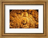 Framed Gold Sculpture Artwork in Bali, Indonesia