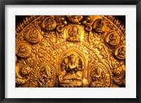 Framed Gold Sculpture Artwork in Bali, Indonesia