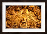 Framed Gold Sculpture Artwork in Bali, Indonesia