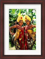 Framed Golden Dancers in Traditional Dress, Bali, Indonesia