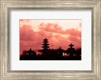 Framed Sunset at the Temple by the Sea, Tenah Lot, Bali, Indonesia