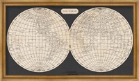 Framed Map of the World, 1812