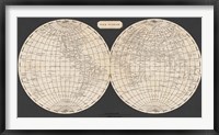 Framed Map of the World, 1812