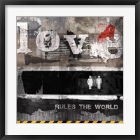 Urban Love Framed Print