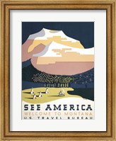 Framed See America - Welcome to Montana I