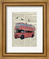 Framed Butterfly London Bus