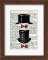 Framed Top Hat & Bow Ties