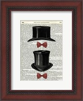Framed Top Hat & Bow Ties