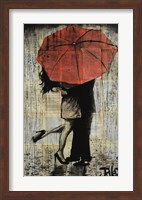 Framed Red Umbrella