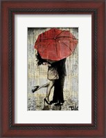 Framed Red Umbrella
