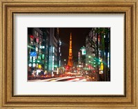 Framed Tokyo, Japan, Tokyo Tower in Shiba Park